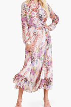 Rose Shadow Wrap Dress