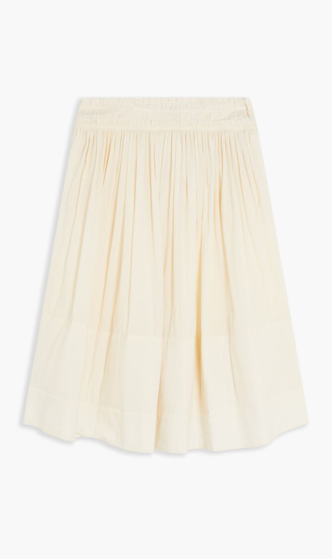 RUCHED-WAIST SKIRT
