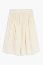 RUCHED-WAIST SKIRT