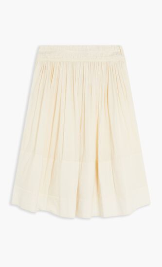 RUCHED-WAIST SKIRT