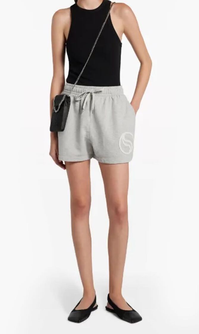 Logo Appliqu&eacute; Cotton Shorts