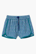 Graphic Print Short Draped Bermuda Shorts