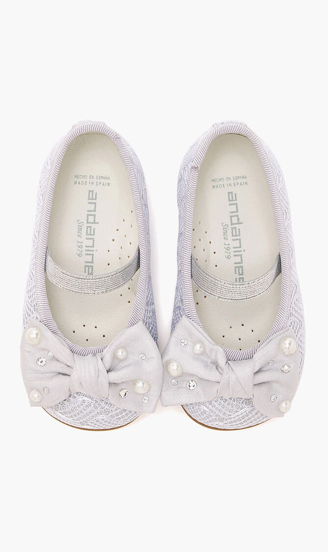 Bow Embellished Ballerinas