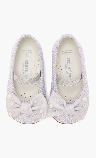 Bow Embellished Ballerinas