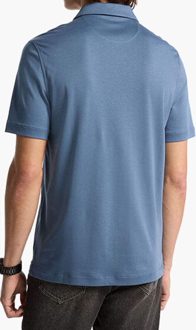 Cotton Half-Zip Polo Shirt