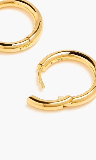 Classic Tunnel Medium Hoop Earrings