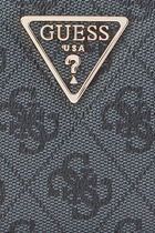 LAUREL SLG LARGE ZIP AROUND/COAL LOGO