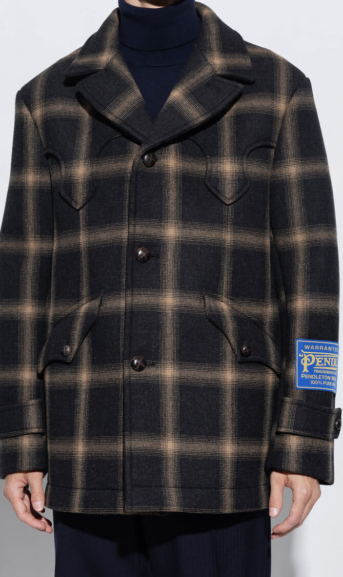 Short Coat Check Pattern
