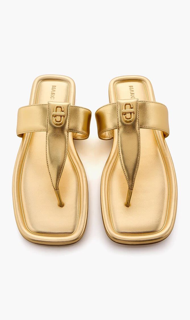 The Dual T Strap Flat Sandals