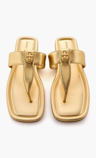 The Dual T Strap Flat Sandals