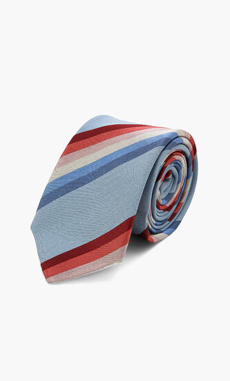 Multi-coloured Narrow Silk Tie