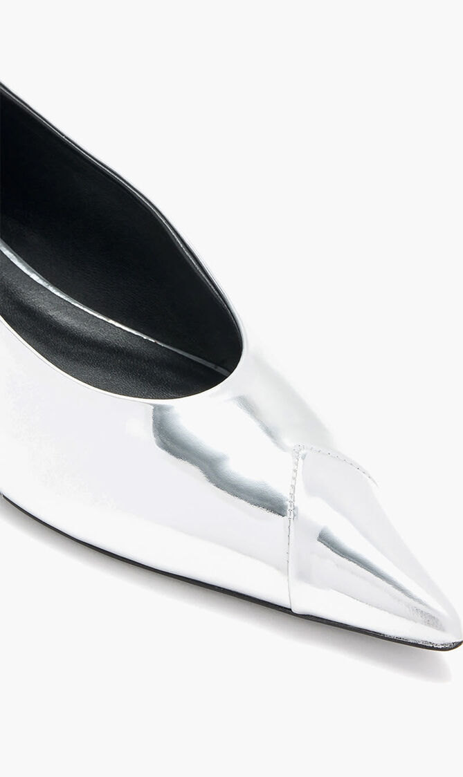 Leather Pointed Toe Ballerinas