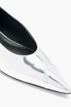 Leather Pointed Toe Ballerinas