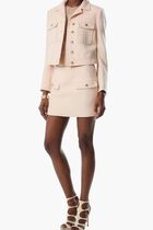 Front Pleat Mini Skirt