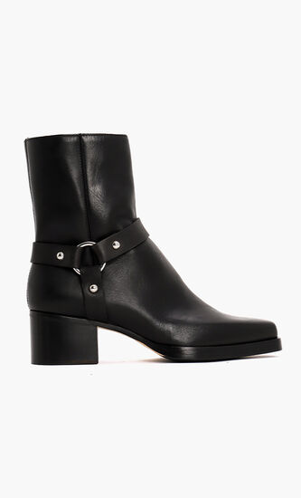 Rider Flat Ankle Boots
