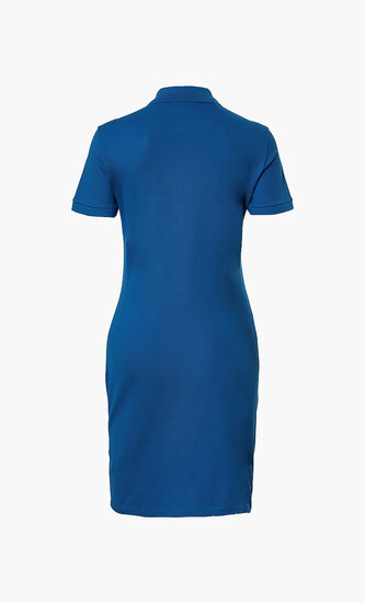 Stretch Cotton Pique Polo Dress