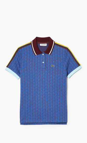 Slim Fit Monogram Jacquard Polo Shirt