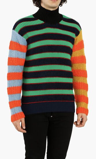 Turtleneck Stripes Sweater