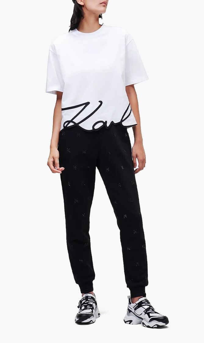 KARL SIGNATURE HEM T SHIRT