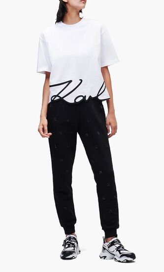 KARL SIGNATURE HEM T SHIRT