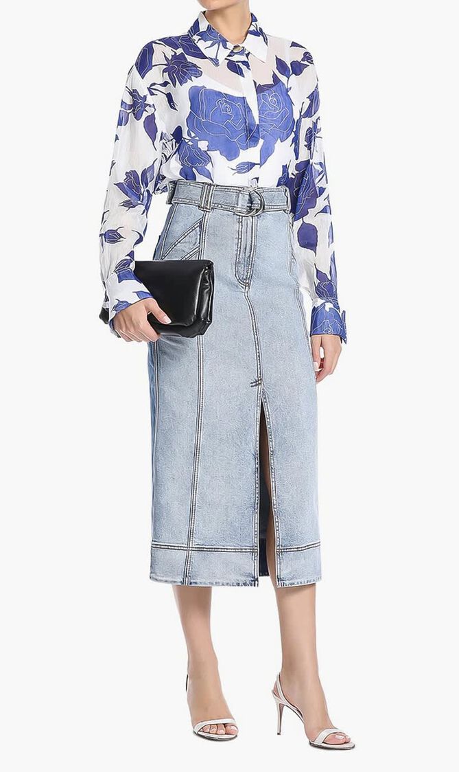 EMBRACE DENIM MIDI SKIRT