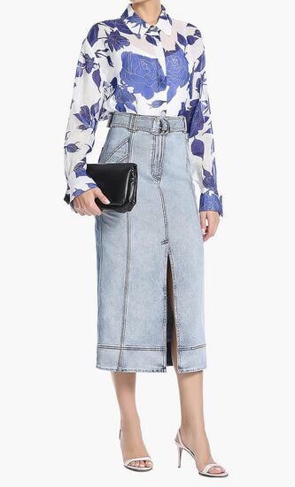 EMBRACE DENIM MIDI SKIRT