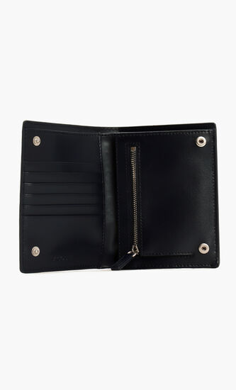 Textured Snap Billfold with Coin Wallet