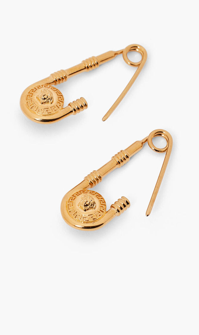 EARRINGS SAFETY PIN DROP