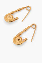 EARRINGS SAFETY PIN DROP