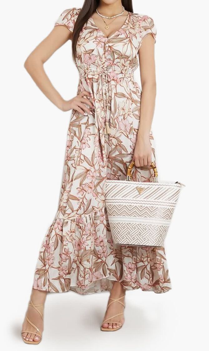 Ss Destiny Maxi V Neck Dress