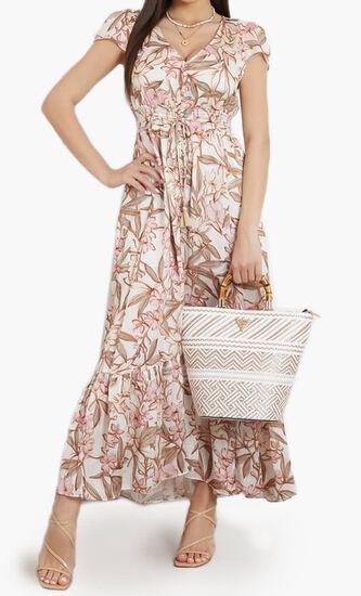 Ss Destiny Maxi V Neck Dress