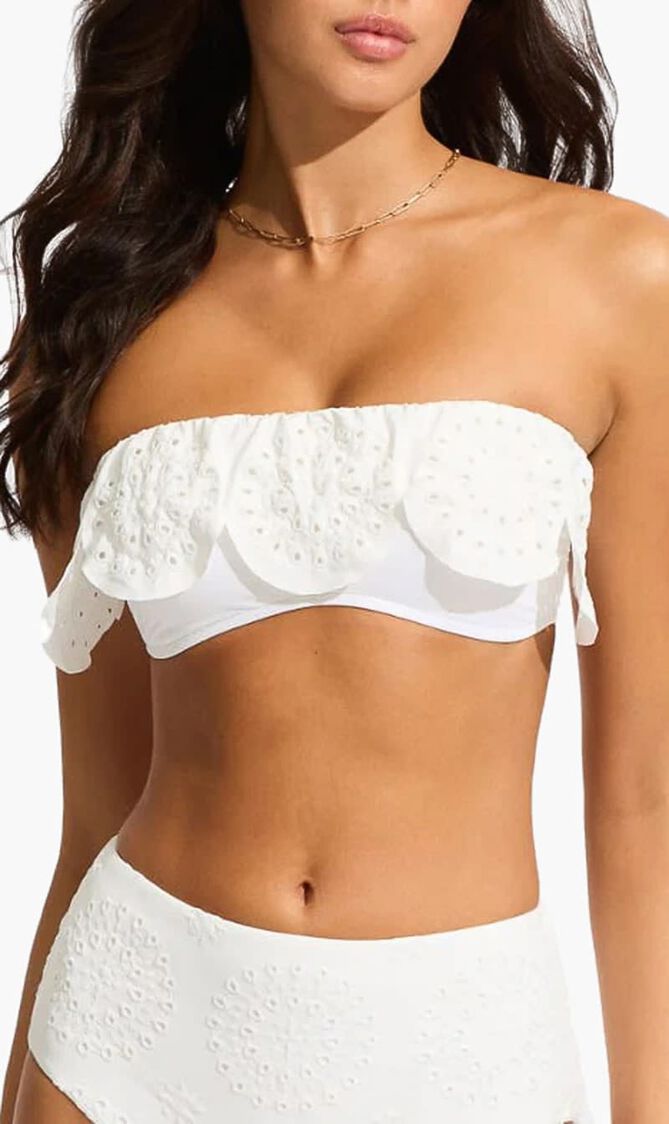 Lulu-Bandeau Bra W/ Flounce