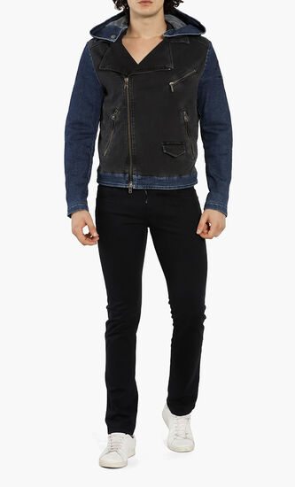 Colorblock Denim Jacket