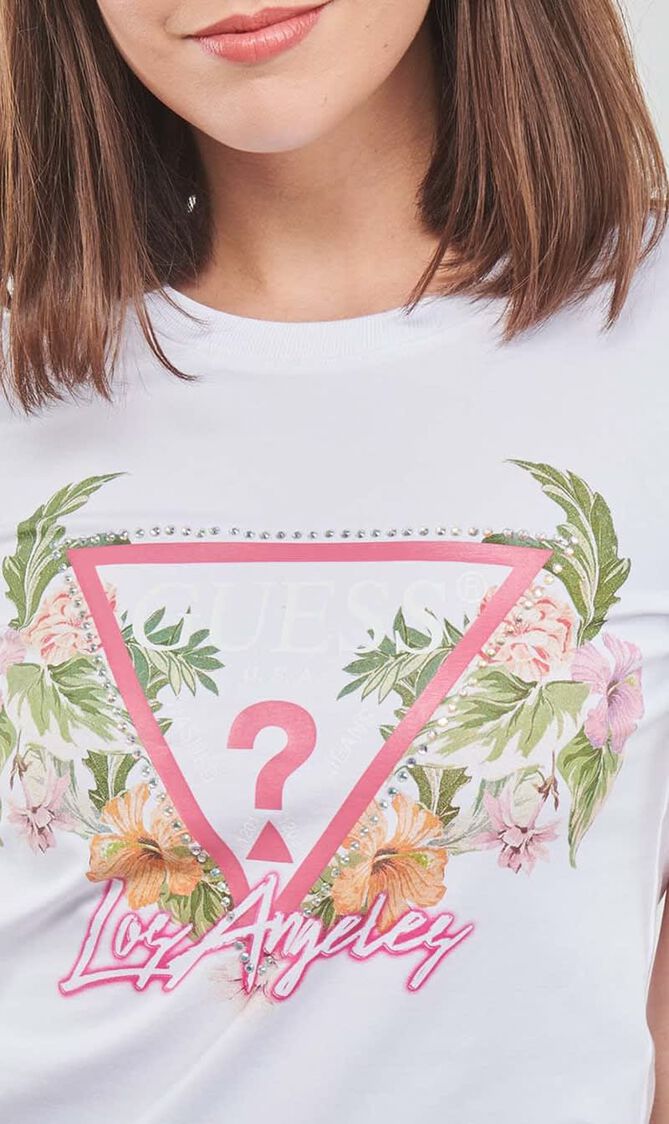 Triangle Flowers Tee