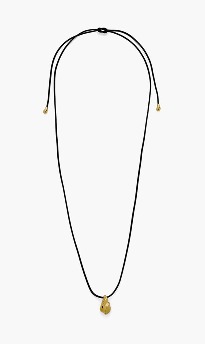 Savi Ridge Droplet Pendant Cord Necklace