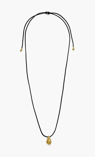 Savi Ridge Droplet Pendant Cord Necklace