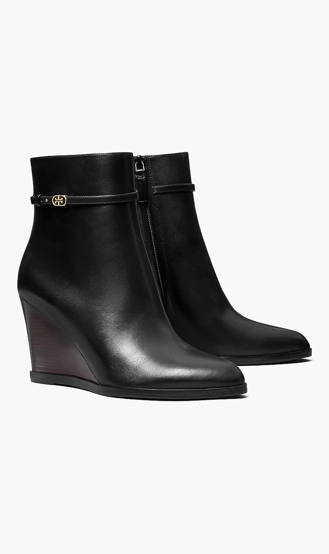 DOUBLE T BUCKLE WEDGE BOOT 85MM