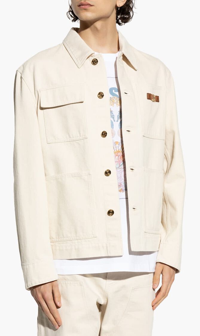 BLOUSON DENIM DENIM ECRU STOP RINSED
