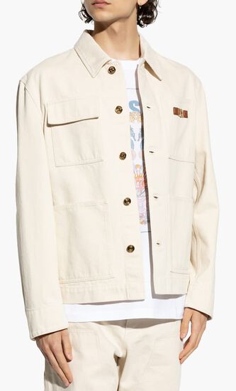BLOUSON DENIM DENIM ECRU STOP RINSED