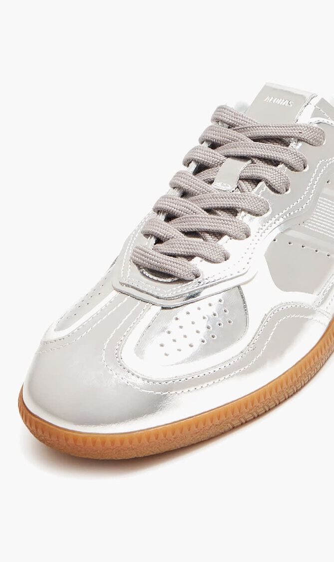 TB.490 RIFE SHIMMER SILVER CREAM LEATHER SNEAKERS