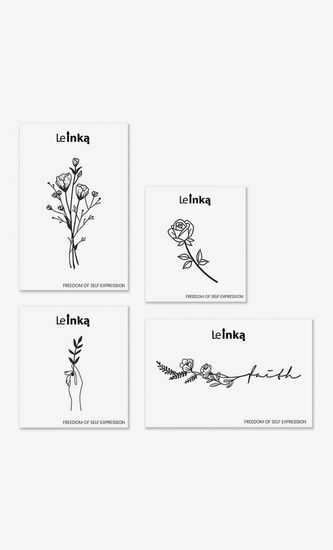Floral Collection Tattoo Bath Accessories