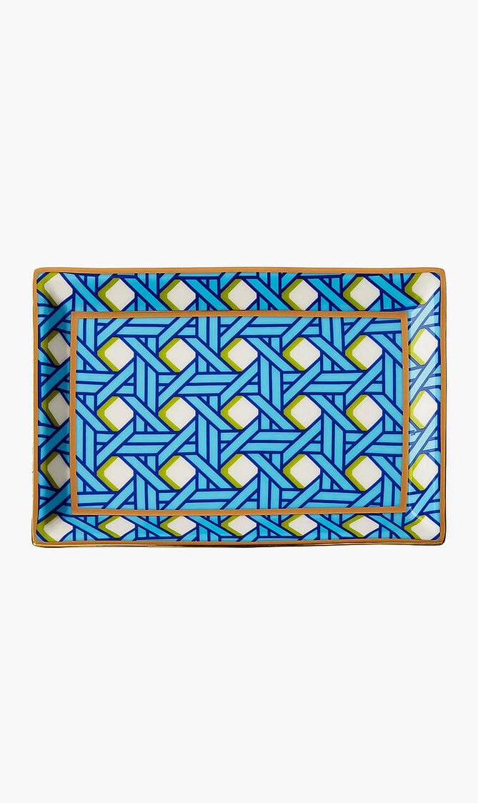 Basketweave Rectangle Tray
