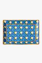 Basketweave Rectangle Tray