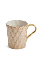VLI PEACOCK MUG 35 CL CARAMEL GOLD