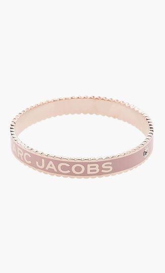 The Medallion Scalloped Bangle Bracelet