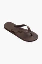 Textured Thong-Strap Flip-Flops