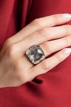 Nirvana Ring, Gray, Gold-Tone PVD