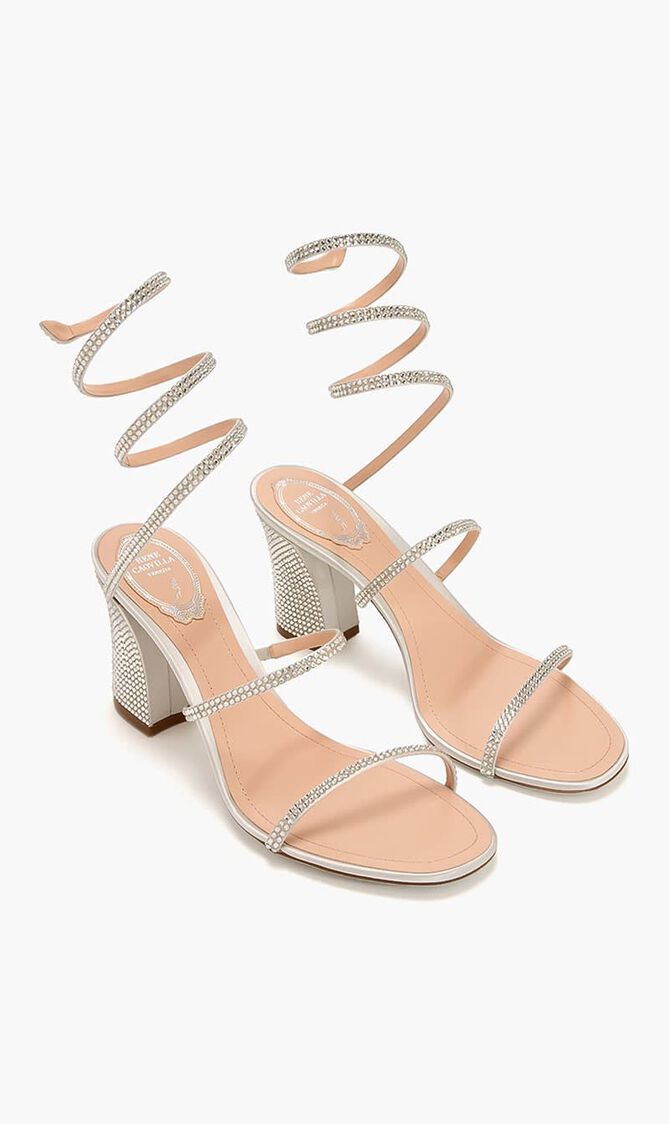 Grey Satin/C.Silver Shade Strass