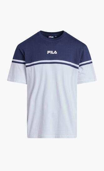 CUT AND SEW COLOUR BLOCK TEE FLAT PRINT