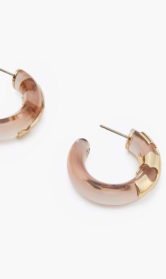 Resin Hoop Earrings
